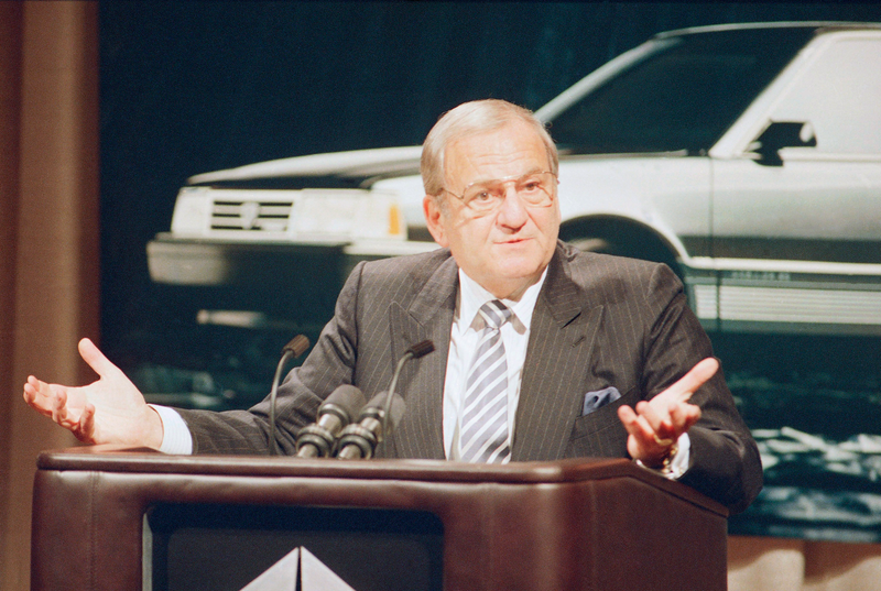 (AP Photo/Richard Drew). Caption via AP: The chairman issued a gloomy forecast for the industry. He said the company was planning for a leaner 1988 and 1989 and defended the decision to close the former A. M. C. plant at Kenosha, Wis., because it was no longer competitive.